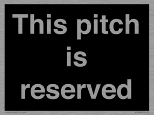 This pitch is reserved